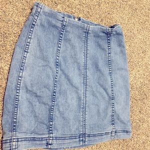 Free People Pencil Jean Skirt